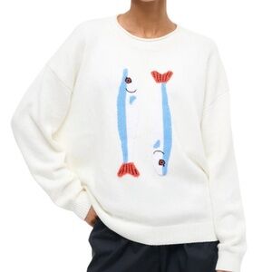 STAUD Giada Sardine Sweater - size Small